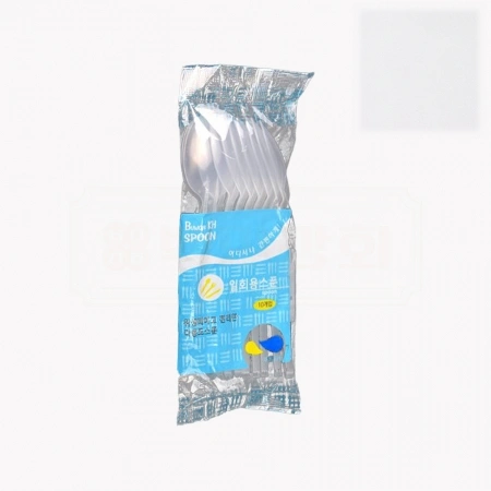 [BW]일회용 숟가락 10p(투명) 1500개