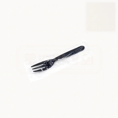 [TY] 일회용 샐러드포크 개별포장 흑색 1박스4000개