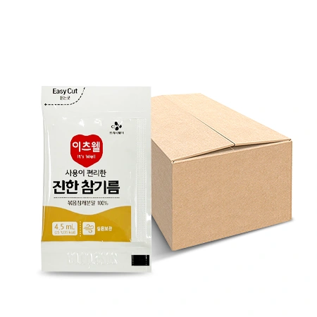 이츠웰 참기름(4.5ml_500입 2.5Kg/BOX)