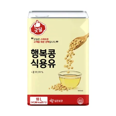 굿딜 행복콩식용유 (18L 16.5Kg/EA)