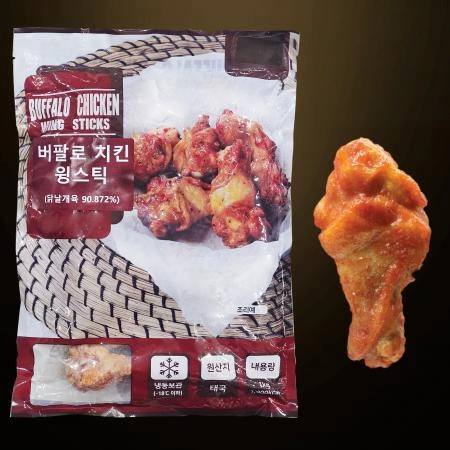 [10개/무료배송] 에즈원 버팔로스틱 1kg 냉동 치킨봉 안주 사이드용 버팔로봉