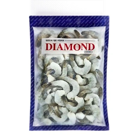 다이아몬드 PDTO 탈각새우 21/25 (IQF 900g) 냉동 개별냉동 새우 감바스 파스타
