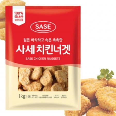 [10개] 사세 치킨너겟 1kg 냉동 순살치킨너겟 간단 간식 냉동