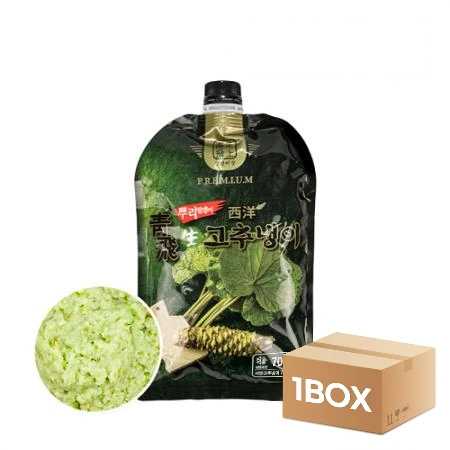 청비 알맹이 생와사비 1박스(700g x 12팩) 대용량 업소용 와사비 고추냉이