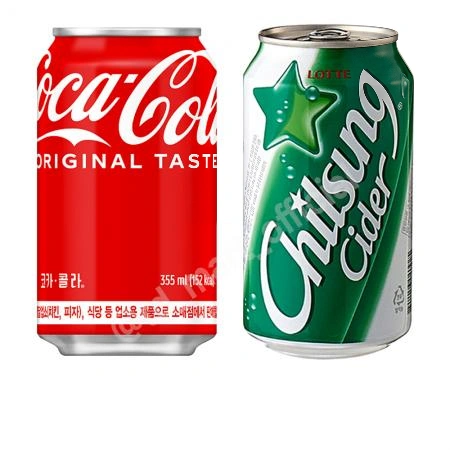 코카콜라 업소용 355ml 24개 + 칠성사이다 업소용 355ml 24개 세트상품