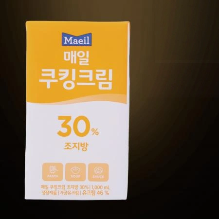[10개/무료배송] 매일 쿠킹크림 1L 냉장 식물성 30% 요리용 크림