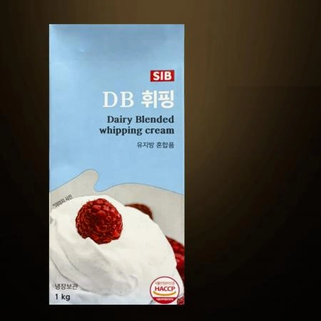 [12개/무료배송] 선인 DB디비휘핑크림 1L 냉장 유크림 제과제빵 무가당