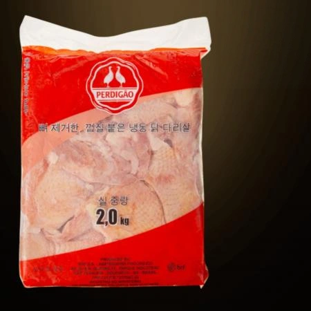 [6개/무료배송] 페르디가오 닭다리살 2kg 냉동 뼈제거 껍질 닭다리살 닭정육