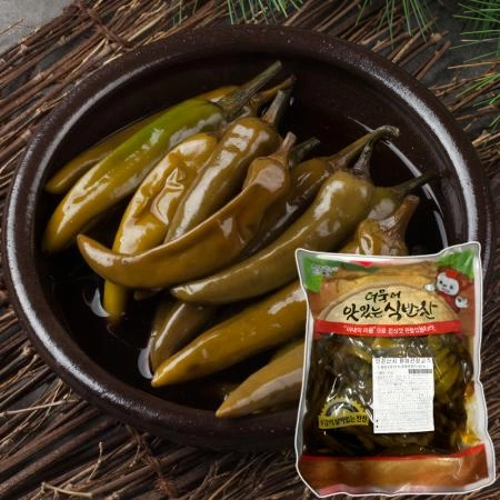 [반찬단지] 청양 간장고추 4kg [ 장아찌 절임 업소용 대용량 매운 고추 장아찌 간장고추지 ]