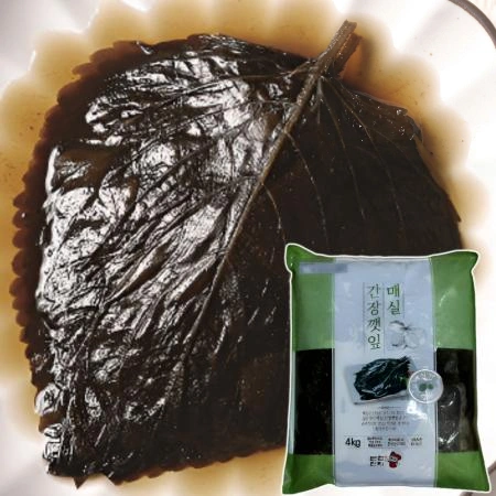 [반찬단지] 매실 간장깻잎 4kg [ 장아찌 절임 깻잎 ]