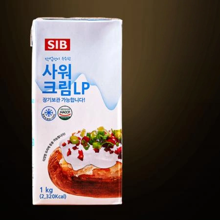 [12개/무료배송] 선인 사우어 사워크림 1L 냉장 타코 나초 샐러드용