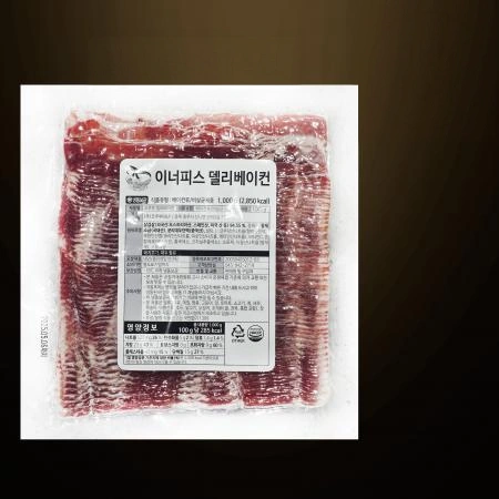 [10개/무료배송] 이너피스 델리 코주부 베이컨 슬라이스 1kg 샌드위치 요리용