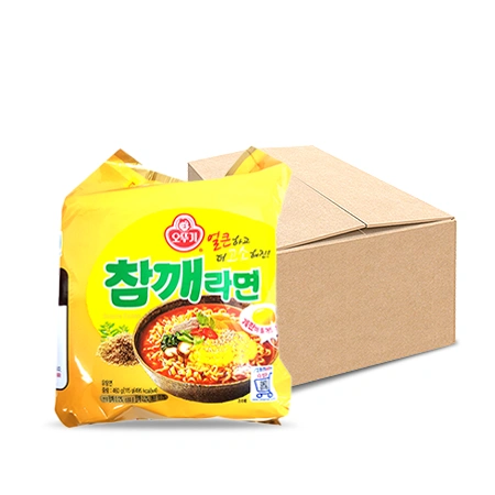 (박스판매)오뚜기 참깨라면(봉지_115g*4입 460g/EA)X8