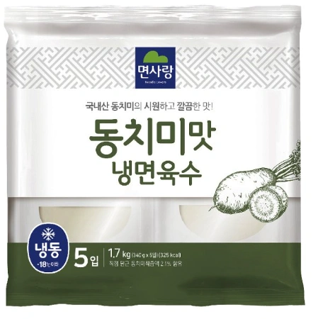 면사랑 동치미맛 냉면육수 1.7kg (340g*5)
