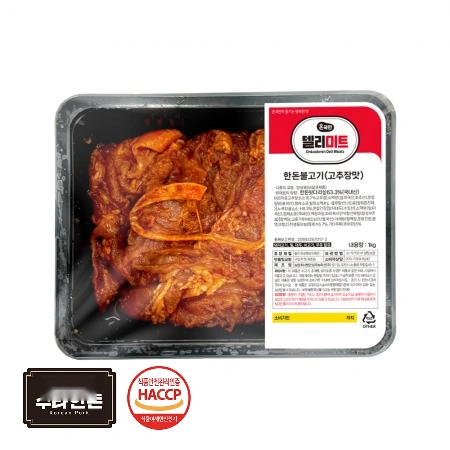 델리미트 한돈 돼지불고기 고추장맛 1kg 냉장