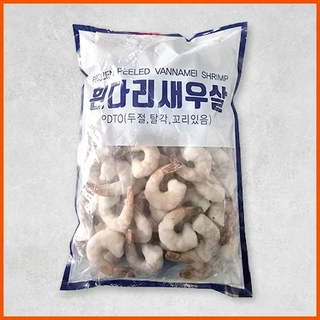 31/40 생칵테일새우 (900g/EA) 꼬리있음 냉동 새우 두절 탈각