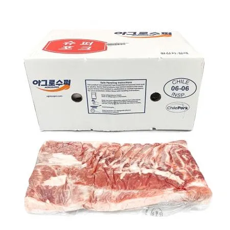 [냉동] 돼지삼겹살_칠레_원물_1kg_아그로수퍼슈퍼포크