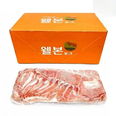 [냉동] 돼지암퇘지삼겹살_네덜란드_원물_1kg_웨스트포트