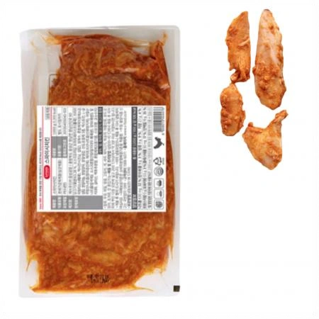 에스푸드 에쓰푸드 스파이시치킨 1kg 냉동 피자토핑 핫치킨 칠리소스치킨