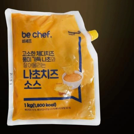[5개/무료배송] 비셰프 비쉐프 나쵸치즈소스 1kg 냉장 나쵸칩 나초치즈 타코