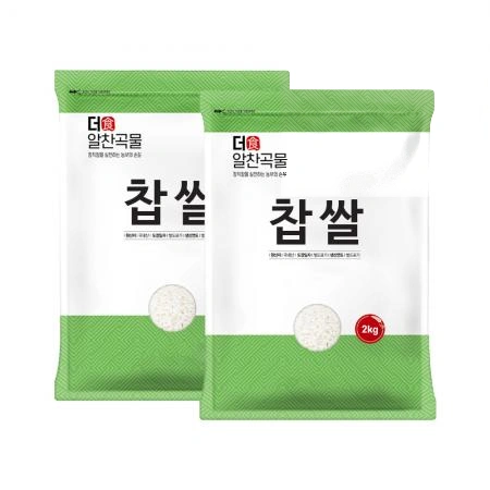 [더알찬곡물] 26년산 국산 찹쌀 4kg (2kgx2)