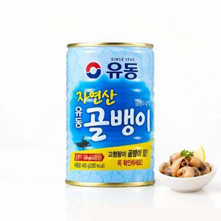유동 자연산 골뱅이 400g 원터치 골뱅이캔 통조림