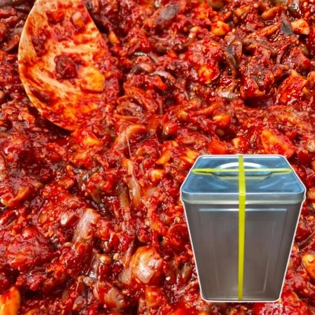 [반찬단지] 낙지젓갈 20kg 아이스박스포장 [ 낙지젓 업소용 대용량 ]