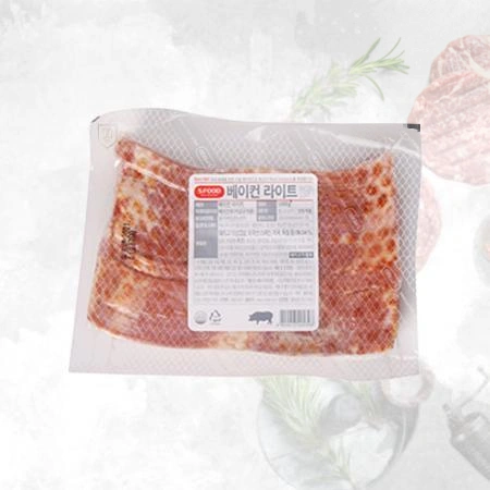 에쓰푸드 베이컨라이트 1kg 냉동 베이커리 돼지고기