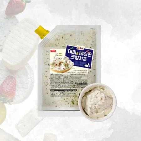 로젠치즈 대파베이컨 크림치즈 1kg 냉장 베이글용 베이커리