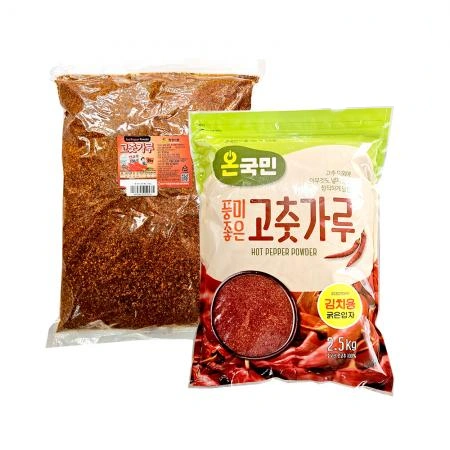 온국민 김치용 고춧가루 굵은입자 중국산 2.5kg