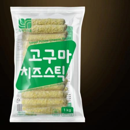 [8개/무료배송] 디케이 고구마 모짜렐라 치즈스틱 1kg 냉동 안주 사이드용