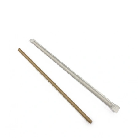 종이빨대 개별포장 갈색 7*21cm