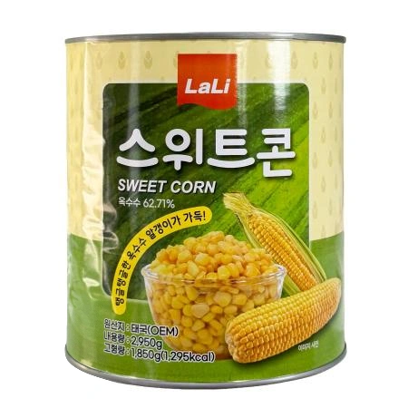 [6개] 라리 스위트콘 2.95kg (태국산 옥수수캔) 콘치즈 콘샐러드