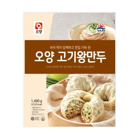 사조오양 고기 왕만두 1.4kg x 6개