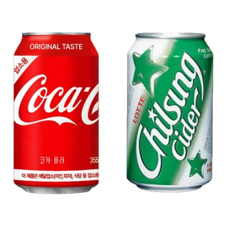 [묶음상품] 코카콜라(업소용)355ml*24 + 칠성사이다(업소용)355ml*24