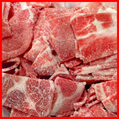[교차출고] 제육용 돈전지(앞다리살) 1kg (3mm,수입산,슬라이스) 제육 두루치기 목전지 돼지고기 냉동