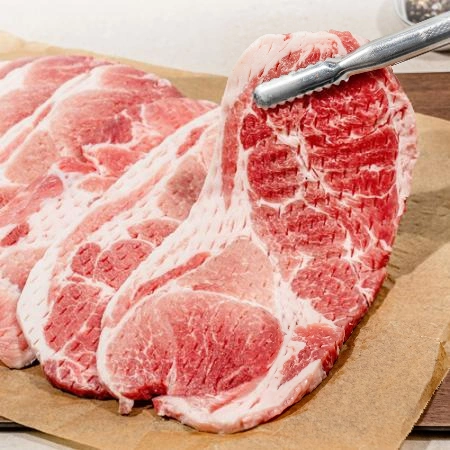 대용량 돼지 목전지 구이용(8mm) 5kg 양념구이 튀김