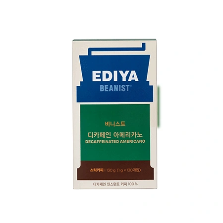 이디야 아메리카노(디카페인_1g*130T 130g/EA)