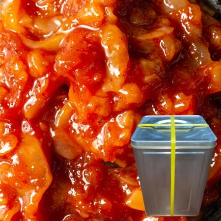 더 탱탱한 프리미엄 다진 오징어젓갈 20kg 아이스박스포장 [ 오징어젓 업소용 대용량 ]