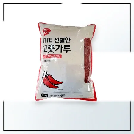 다모아 고춧가루 2.5Kg (김치용,거침,굵은굵기) The선별한 고추가루 중국산