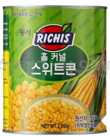 리치스)스위트콘 2.95Kg 옥수수콘