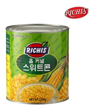 [박스판매] 리치스)스위트콘 (2.95Kg*6캔)  옥수수콘