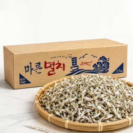 가이리멸치 1.5kg (국내산) 볶음용 멸치 BOX