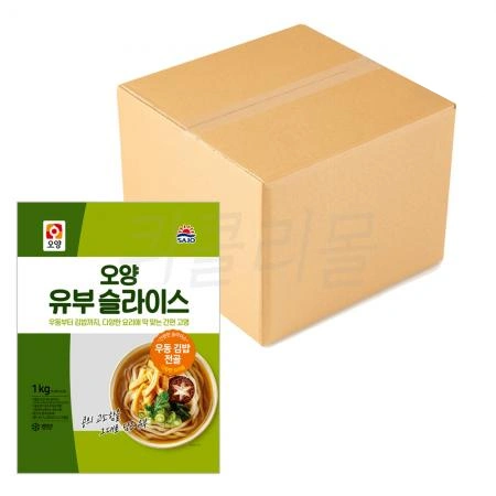 사조오양 유부 슬라이스 1kg x 4개