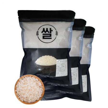 자스민쌀 3kg(1kg 3개) jasmine rice 태국쌀 안남미 1등급 2025년산