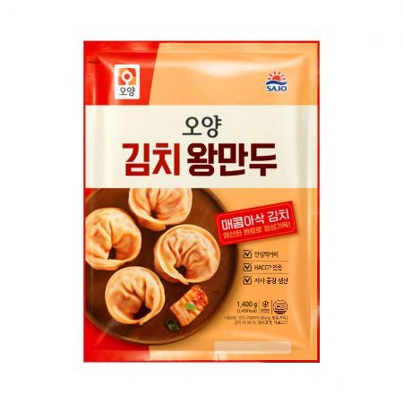 사조오양 김치 왕만두 1.4kg x 6개