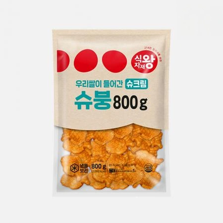 식자재왕 붕어빵 우리쌀 슈붕800g