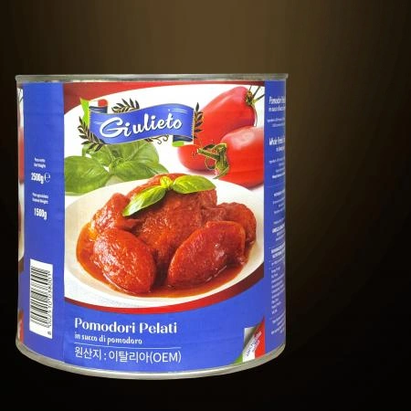 [6개/무료배송] 줄리에토 포모도리토마토홀 2.5kg 파스타 스파게티용 토마토소스