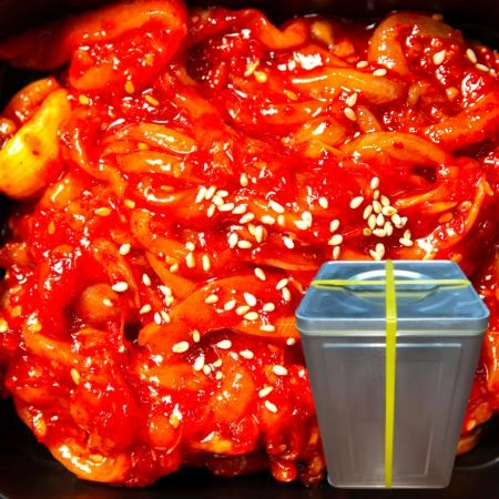 채썬 오징어젓 20kg [ 채쓴 업소용 대용량 반찬 오징어젓갈 ]