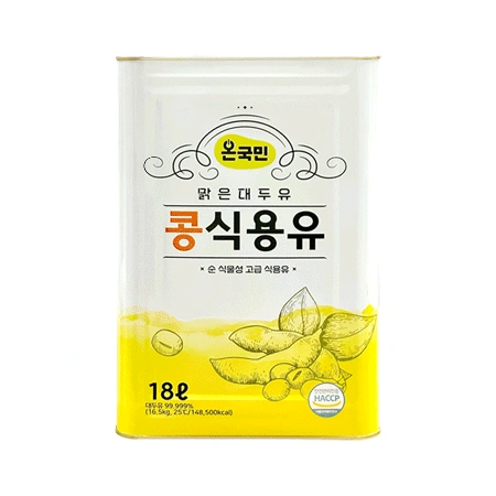 ♥첫구매♥온국민 콩 식용유 18L (대두유)